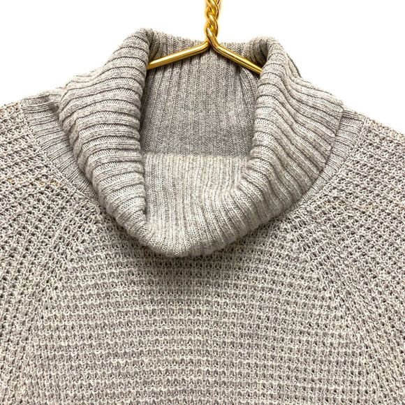 Daily Ritual Turtleneck Sweater Dress Size‎ S Wool Cashmere Cotton Waffle Knit - Picture 4 of 11